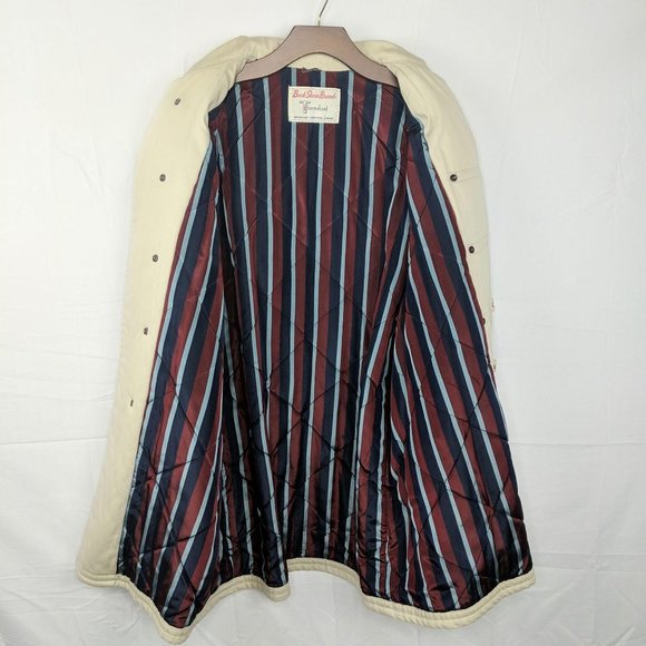 Vintage Buck Skein Faux Double Breast Pea Coat - Picture 5 of 10